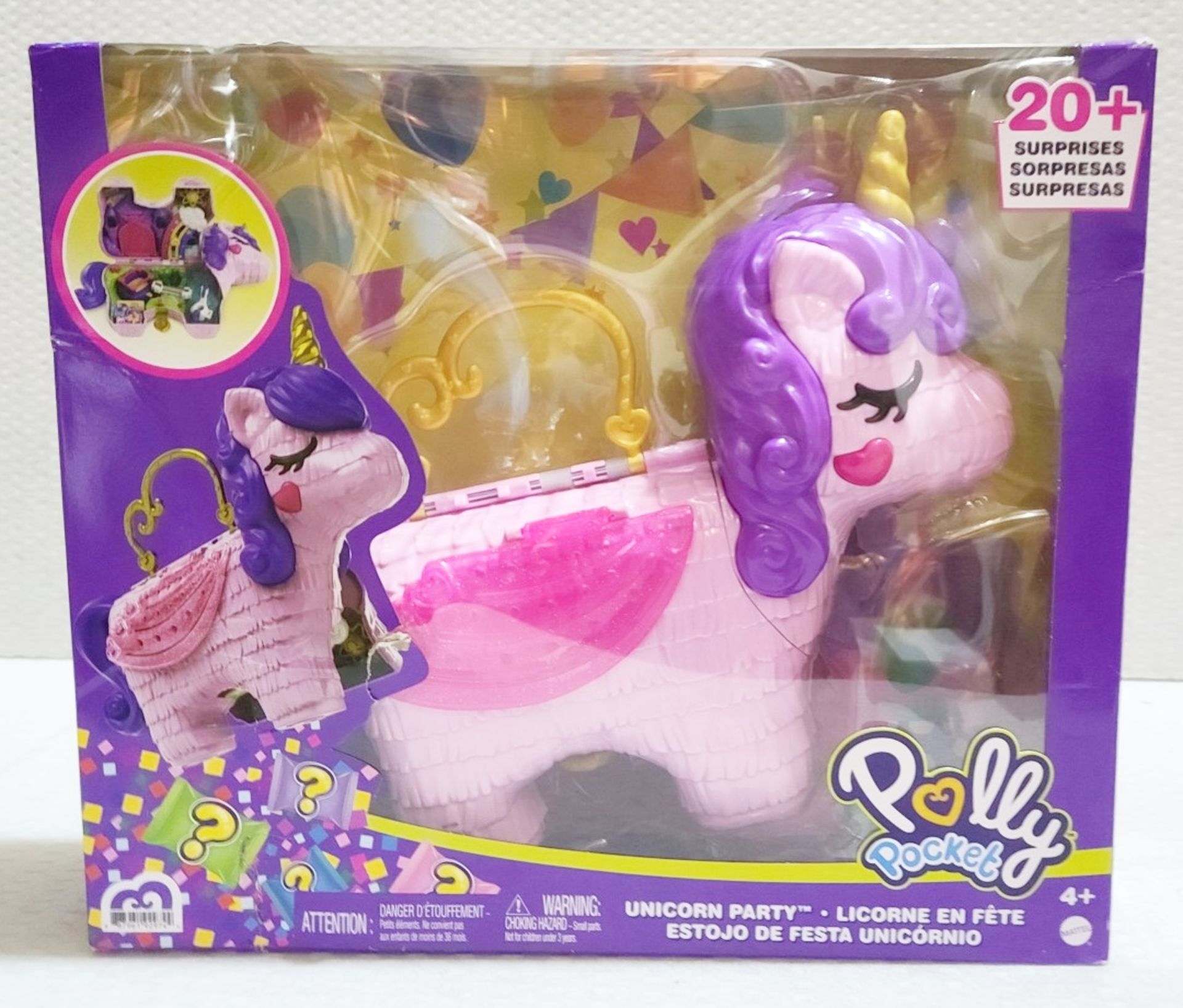 1 x MATTEL Polly Pocket Unicorn Party Playset - Original Price £39.95