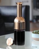 1 x ETO Unique Patented Valve 'Copper-Tone' Wine Decanter 750ml - Original Price £139.00