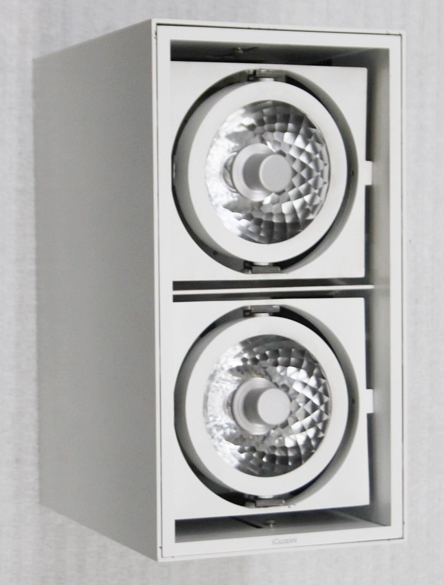 4 x IGUZZINI Commercial Twin Directional Gimble Spot Light Fittings In Metal Casings (5326) - Image 3 of 7