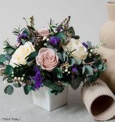 1 x ETHEREAL BLOOMS 'Jessica' Bio-preserved Rose Bouquet and Vase - Original Price £295.00