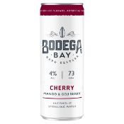 24 x Bodega Bay Hard Seltzer 250ml Alcoholic Sparkling Water Drinks - Cherry Mango & Goji Berry