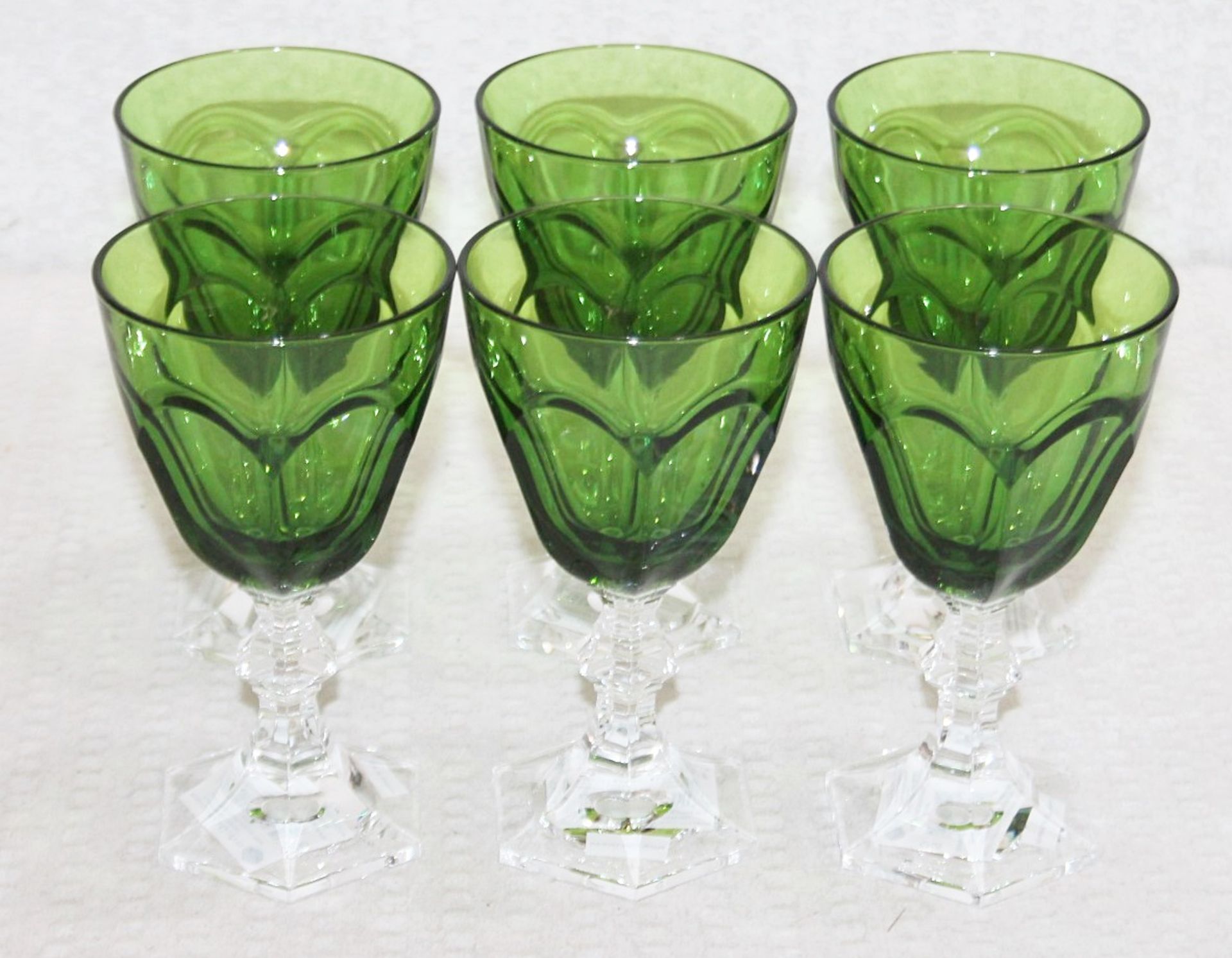 Set Of 6 x MARIO LUCA GIUSTI 'Dolce Vita' Wine Glass In Green (150ml) - Original Price £160.00 - Image 2 of 8