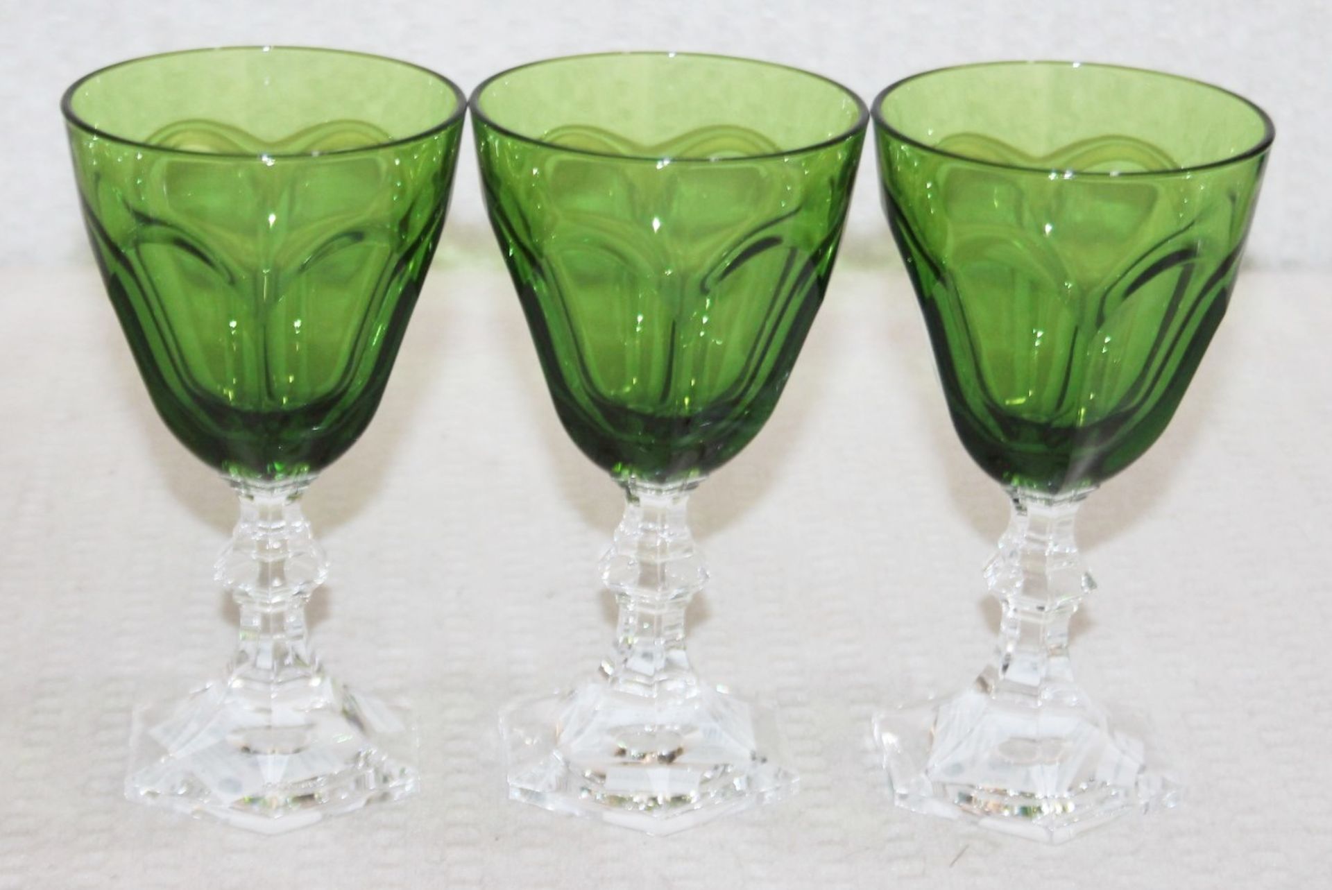 Set Of 6 x MARIO LUCA GIUSTI 'Dolce Vita' Wine Glass In Green (150ml) - Original Price £160.00 - Image 3 of 8