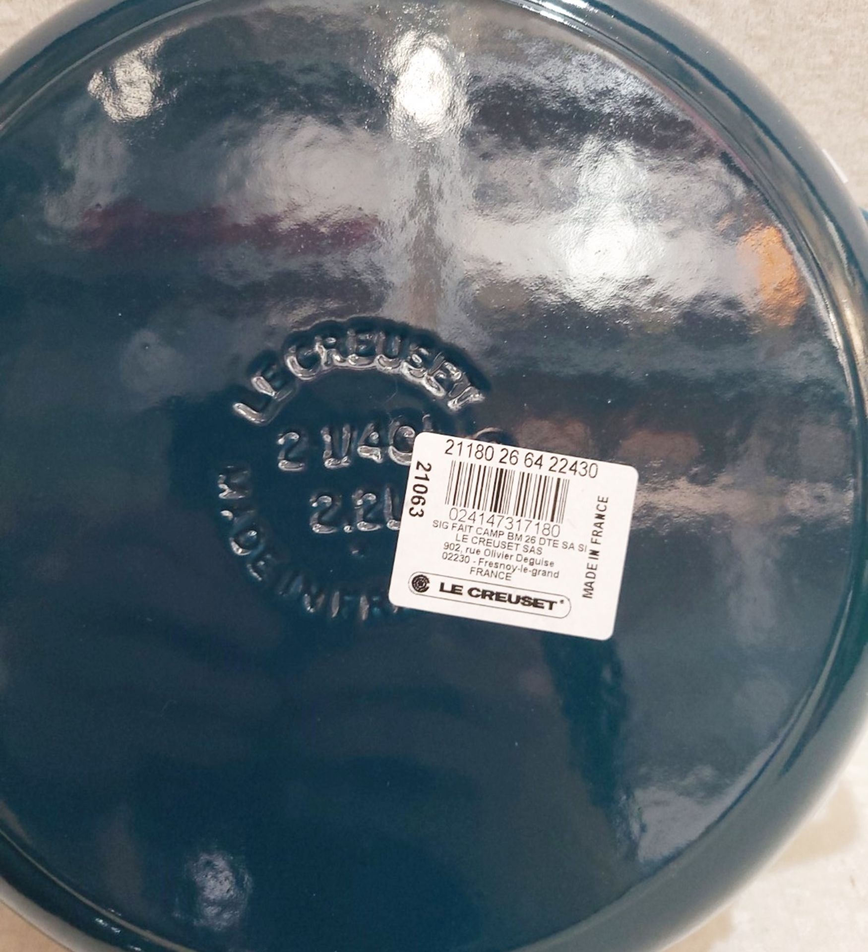 1 x LE CREUSET Signature Enamelled 26cm Cast Iron Shallow Casserole Dish In Deep Teal - RRP £235.00 - Bild 6 aus 7