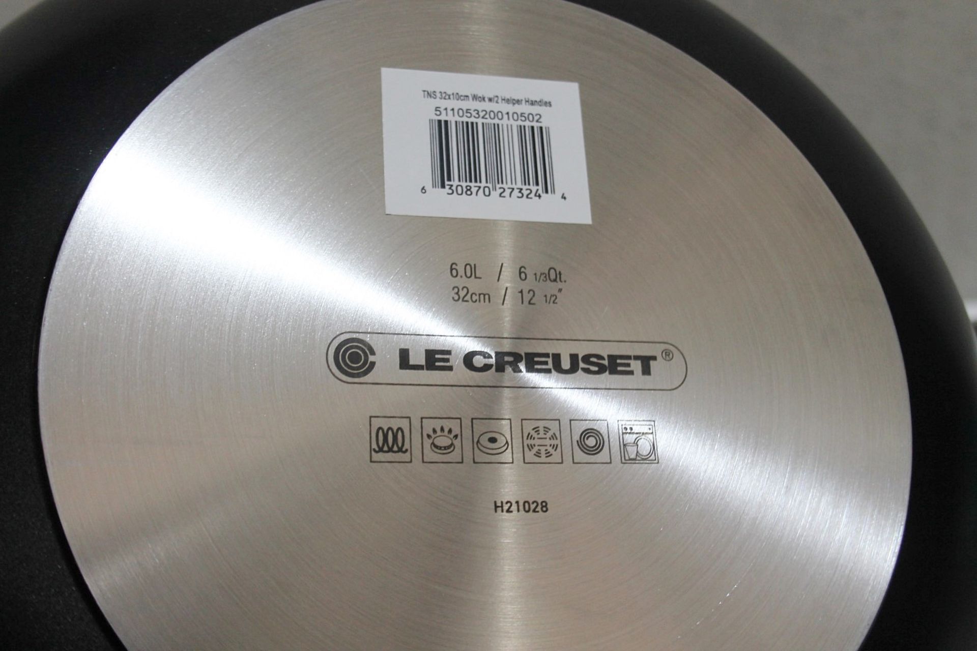 1 x LE CREUSET Premium Toughened Non-stick Wok (32cm) - Original Price £165.00 - Unused Boxed Stock - Image 5 of 11