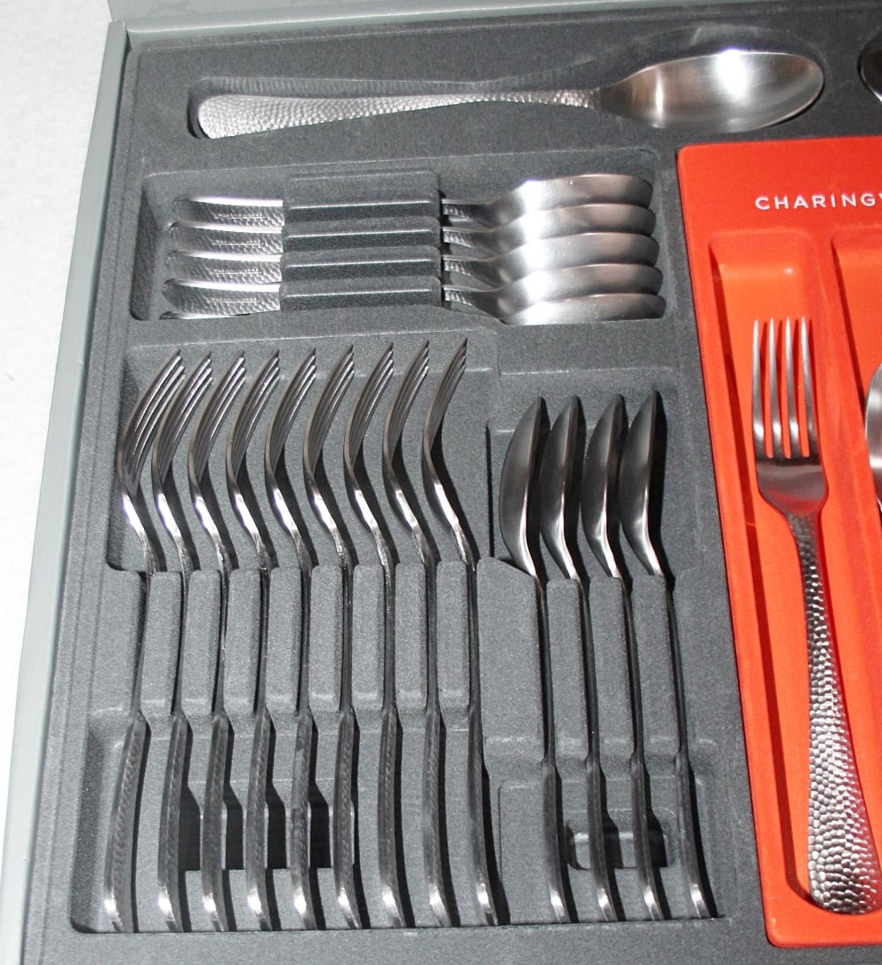 CHARINGWORTH 'Planish' Luxury Stainless Steel 42-Piece Cutlery Set - Original Price £350.00 - Bild 8 aus 11