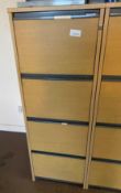 1 x Large Wooden Filing Cabinet By Contraplan - Ref: C2C089 - CL789 - Location: SolihullCollection