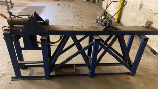 1 x Large Freestanding Press Machine For Bearings Etc … Horizontal Action. Approx 1800Mm Long. -
