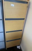 1 x Large Wooden Filing Cabinet By Contraplan - Ref: C2C084 - CL789 - Location: SolihullCollection