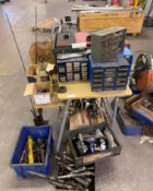1 x Large Selection Of Drill And Broach Bits Along With Selection Of Clamps, Bearings, Chucks And