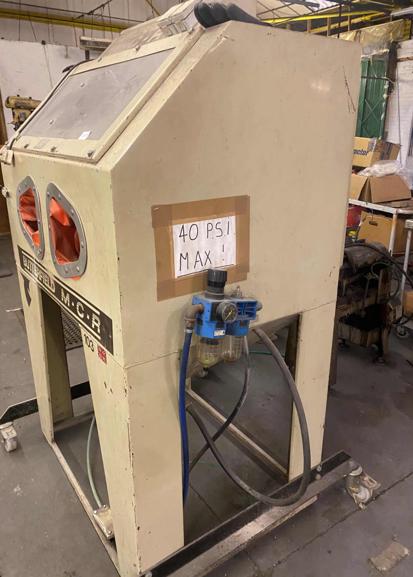 1 x Butterfield Mcr 103 Large Freestanding Shot Blasting Cabinet - Ref: C2C025 - CL789 - Location: