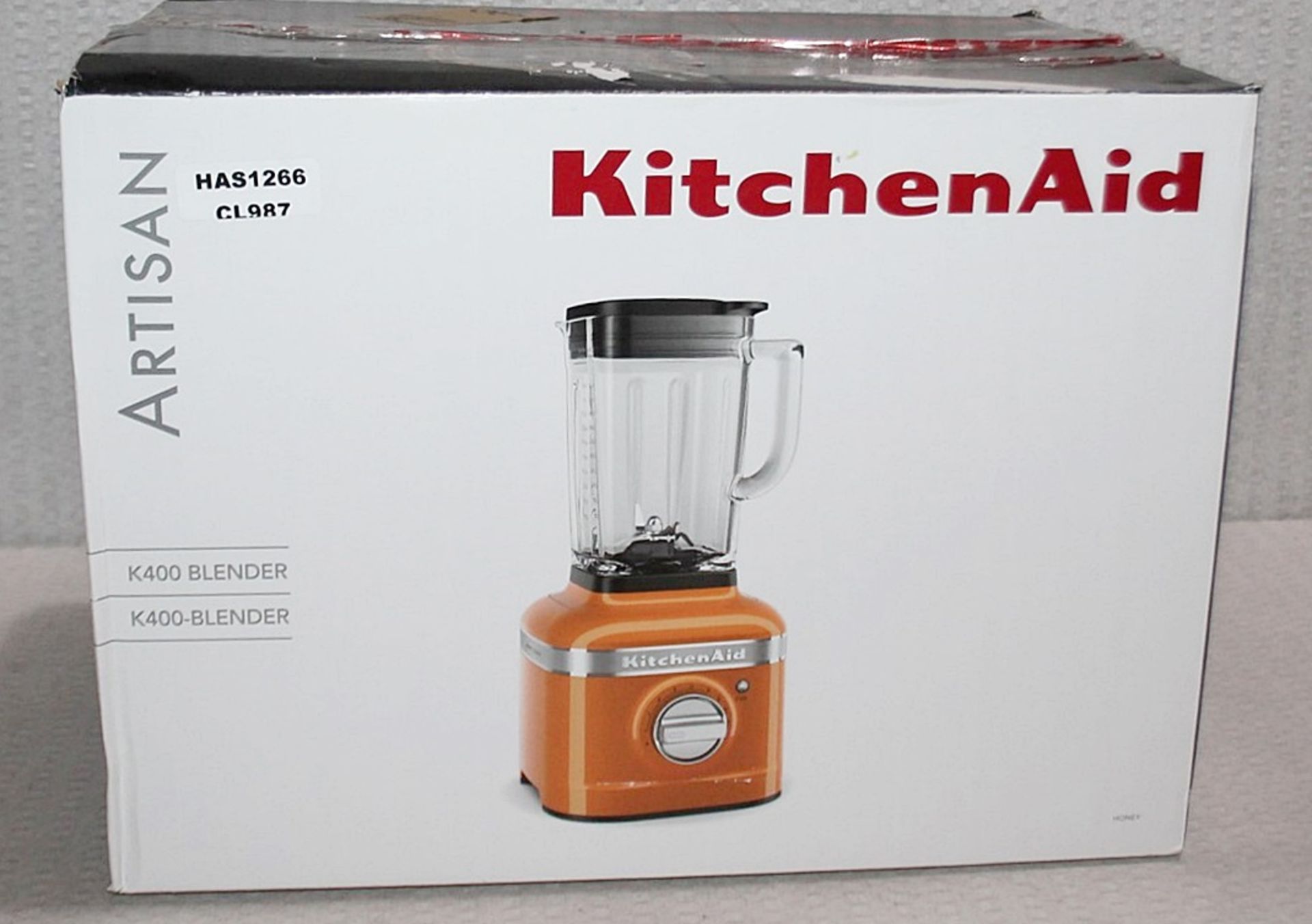 1 x KITCHENAID 'Artisan K400' Professional-level Blender In Honey Orange - Original Price £299.00 - Image 2 of 10