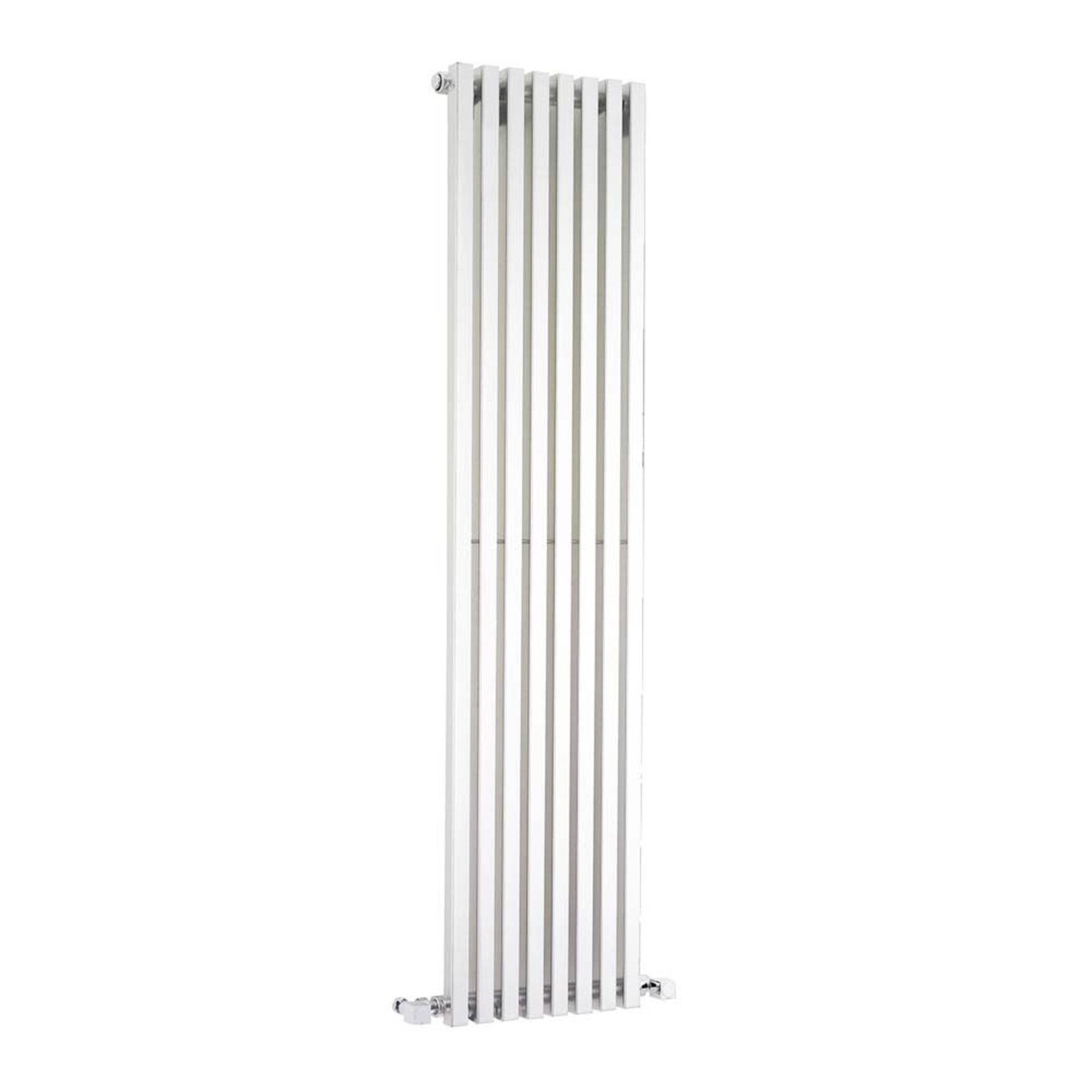 1 x Warmbase Kintonic 405x1800mm Contemporary Chrome Vertical Radiator - New Boxed Stock - RRP £410 - Image 2 of 3