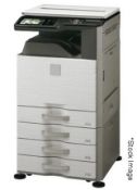 1 x SHARP MX-4112N Multifunctional Photocopier/Scanner/Printer With Finger-Swipe Touch Screen