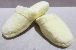 1 x PRATESI Panofole Yellow Terry Cotton Slippers Size 38/39 - Original Price £200.00