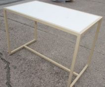 1 x Large Retail Display Table In White And Gold - Recently Removed From A World-renowned London