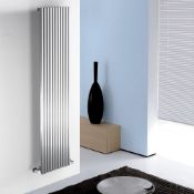 1 x Warmbase Kintonic 405x1800mm Contemporary Chrome Vertical Radiator - New Boxed Stock - RRP £410