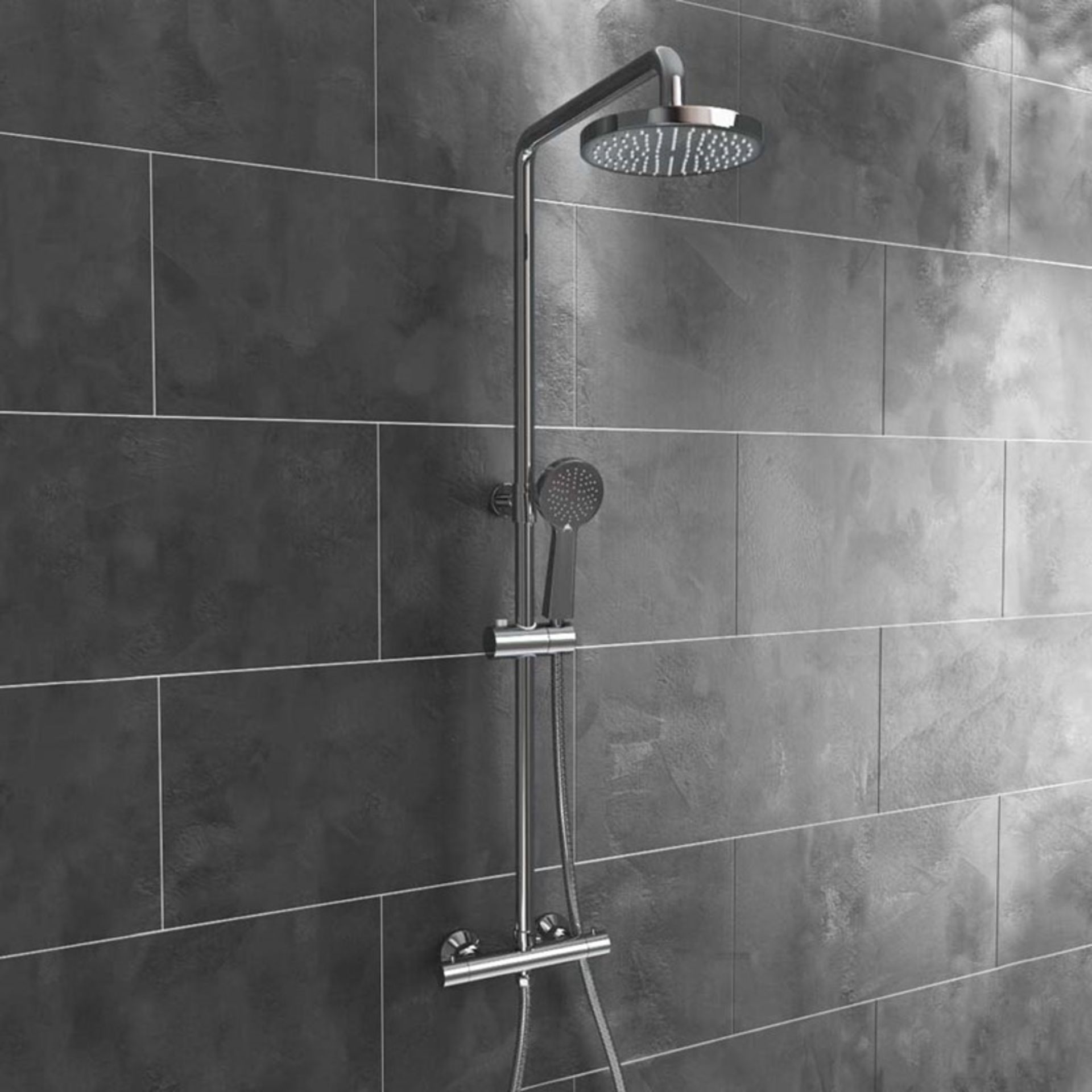 1 x Arley Ontario Thermostatic Shower Kit With Riser Rail, Shower Head and Handset - New - RRP £190 - Image 2 of 3