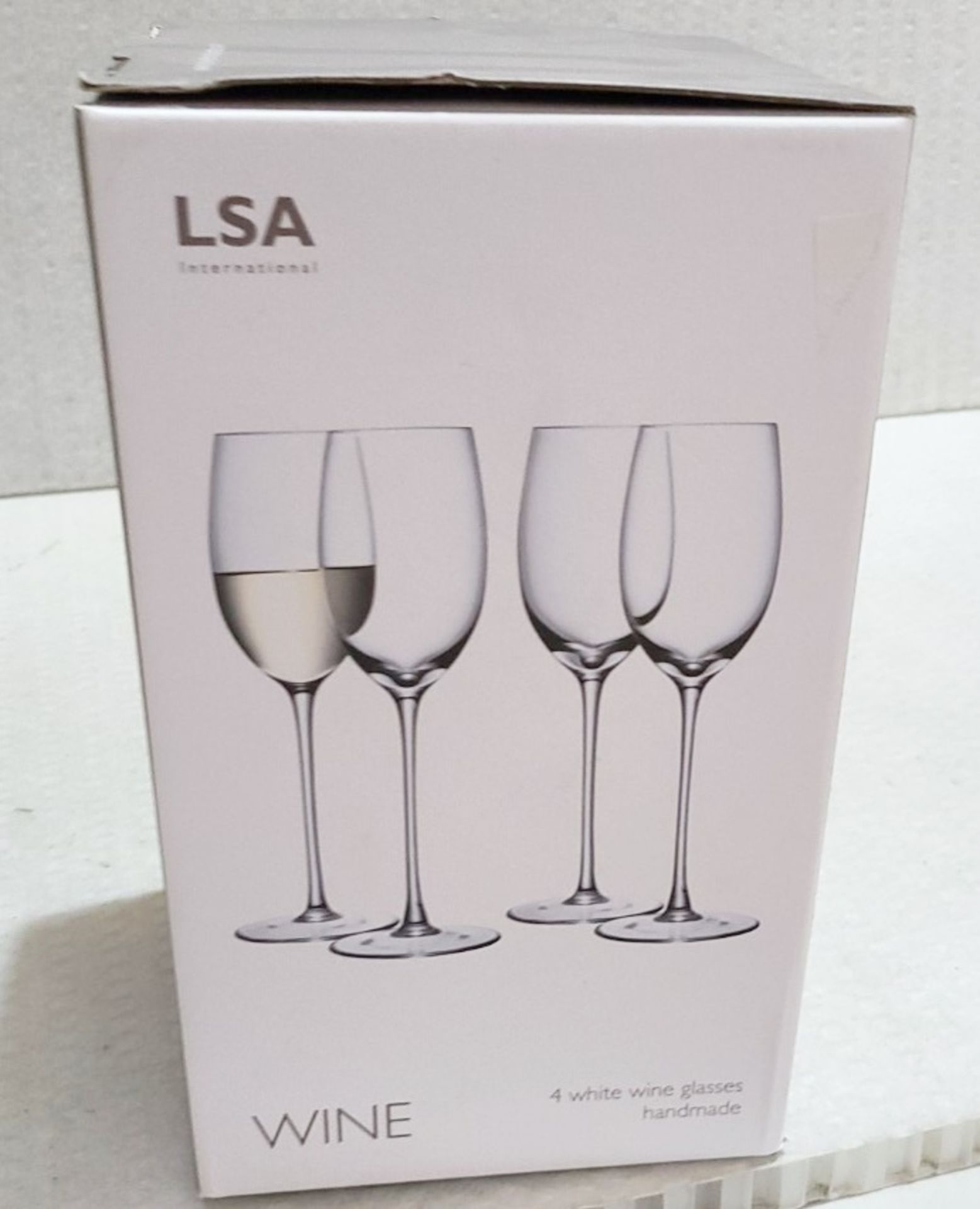 Set of 3 x LSA Clear Handmade and Mouthblown White Wine Glasses (340ml) - Original Price £65.00 - Image 2 of 6