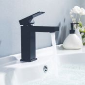 1 x Kawa Black Single Lever Deck Mounted Bathroom Basin Mixer - New Boxed Stock - RRP £85