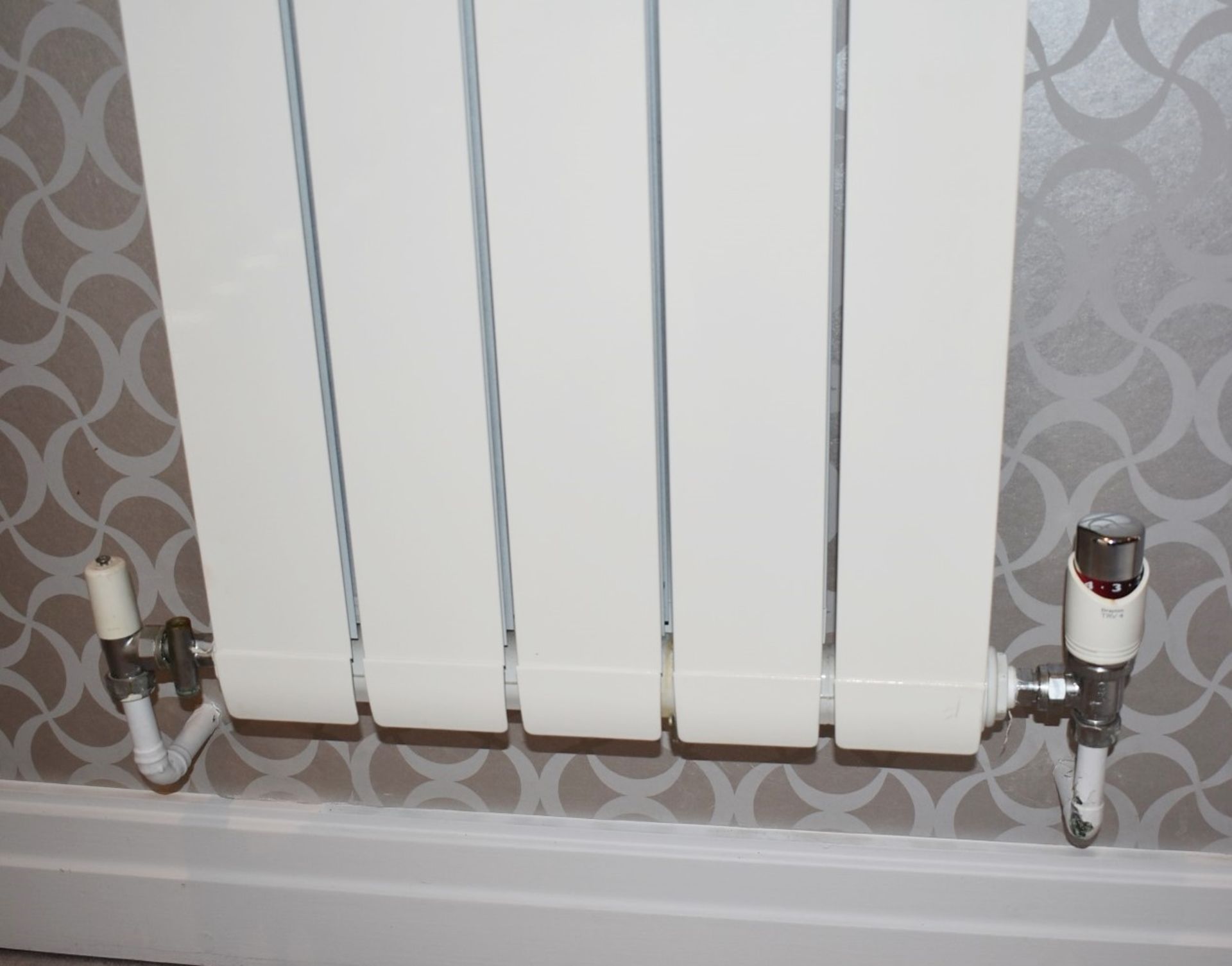 4 x Single Panel Vertical Wall Mounted Radiators - Ref: RR10 / LNG - CL781 - Location: Hale Barns - Image 6 of 8