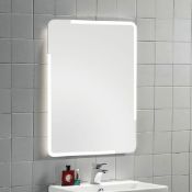 1 x Synergy Genoa LED Illuminated Bathroom Mirror With Touch Switch - 600x800mm - New - RRP £260