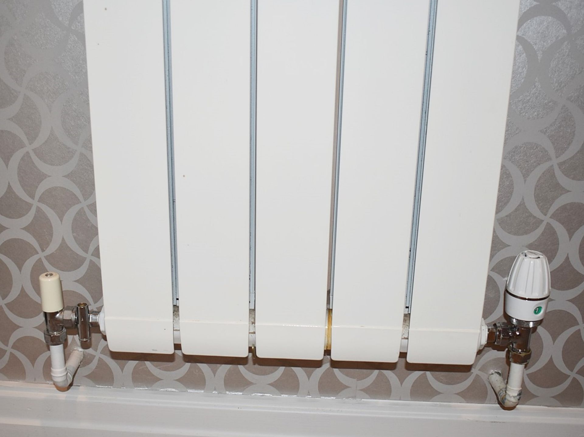 4 x Single Panel Vertical Wall Mounted Radiators - Ref: RR10 / LNG - CL781 - Location: Hale Barns - Image 7 of 8