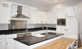 MARK WILKINSON Designer Country Kitchen With Branded Appliances, Granite Worktops & Island Unit