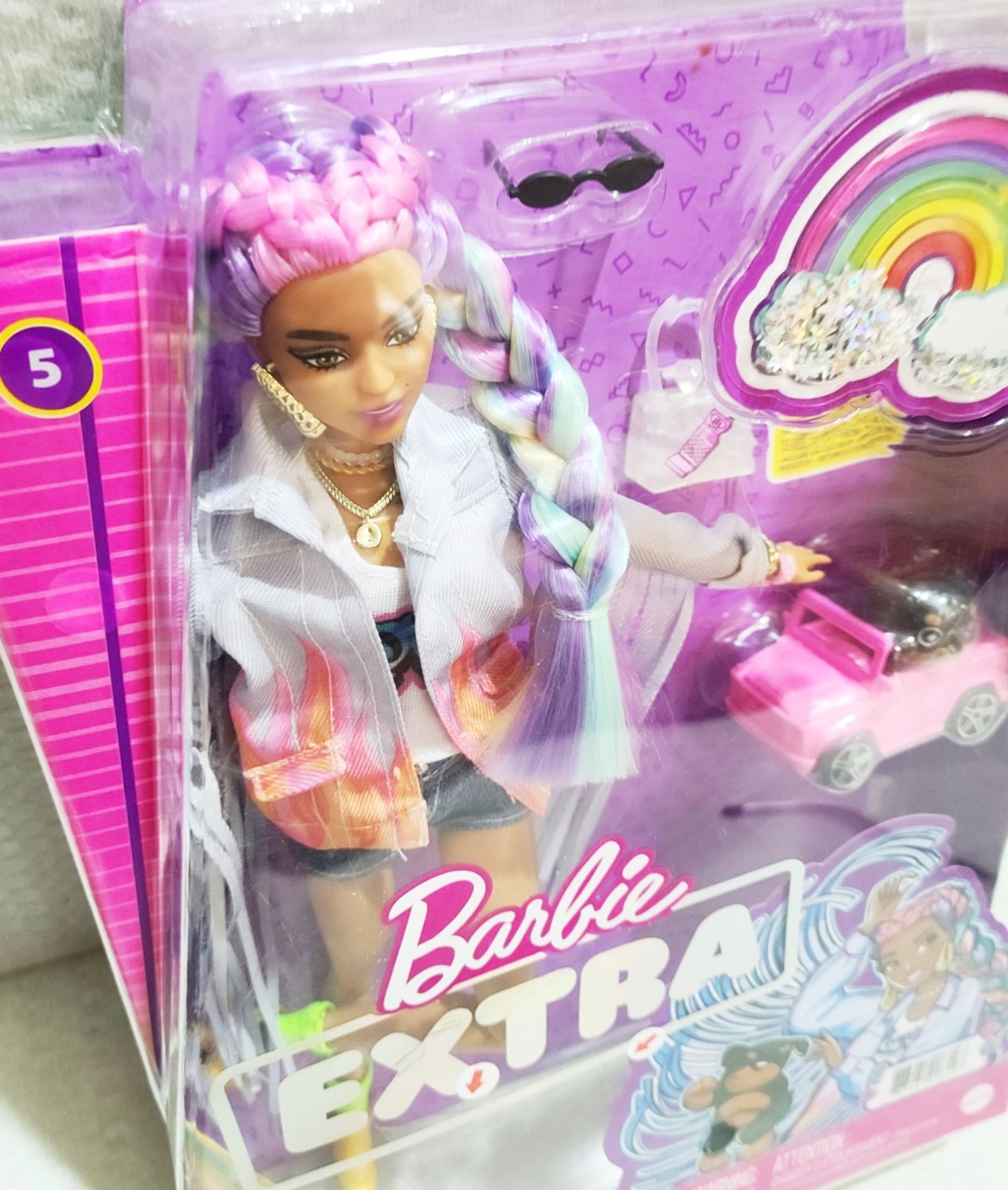 1 x MATTEL Extra Barbie #5 - Unused Boxed Stock - Image 4 of 4