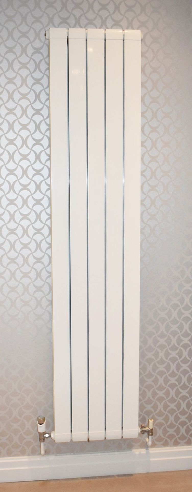 4 x Single Panel Vertical Wall Mounted Radiators - Ref: RR10 / LNG - CL781 - Location: Hale Barns - Image 3 of 8