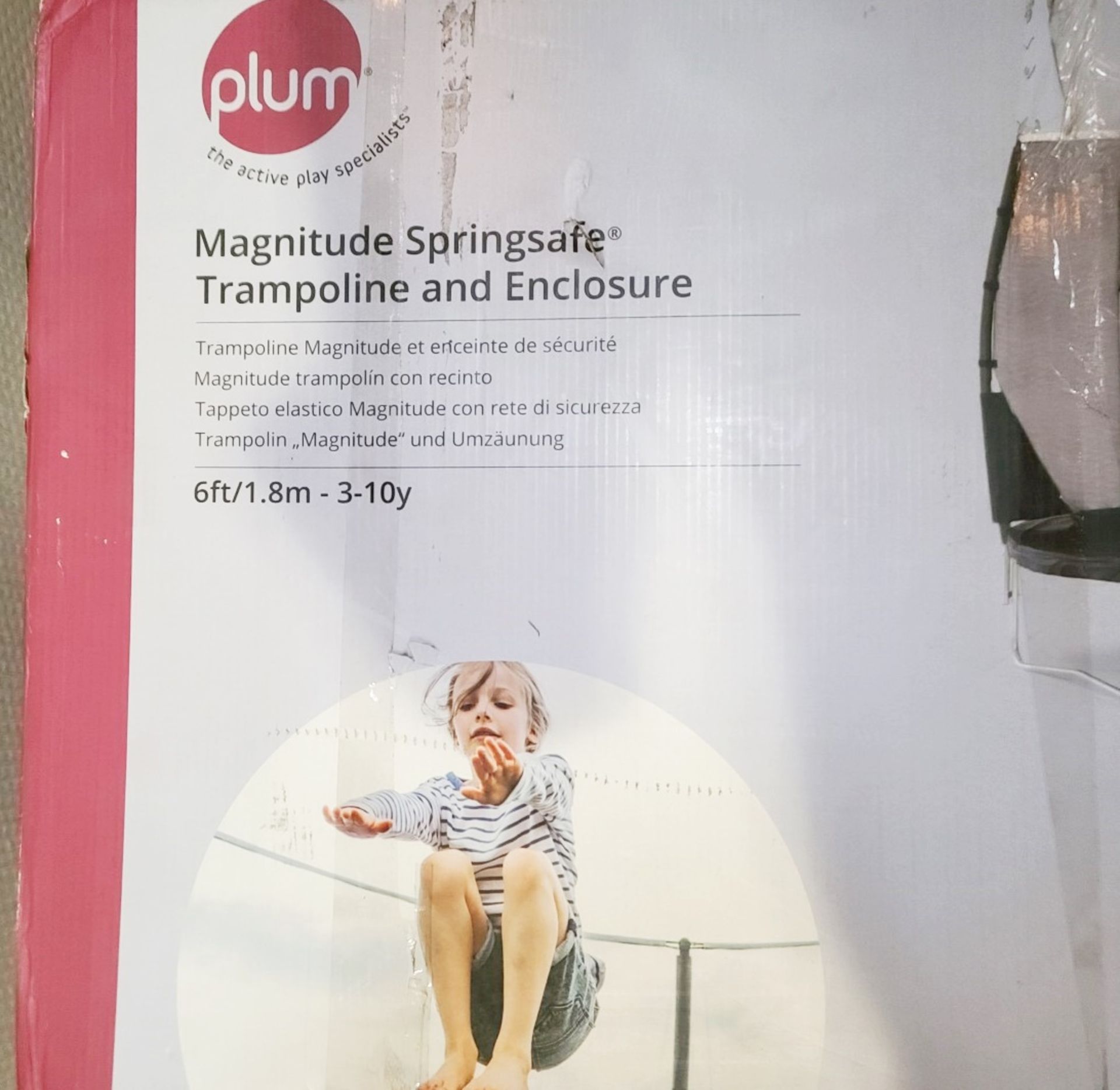 1 x PLUM 6Ft Magnitude Springsafe Trampoline and Enclosure - Original Price £219.00 - Image 2 of 7