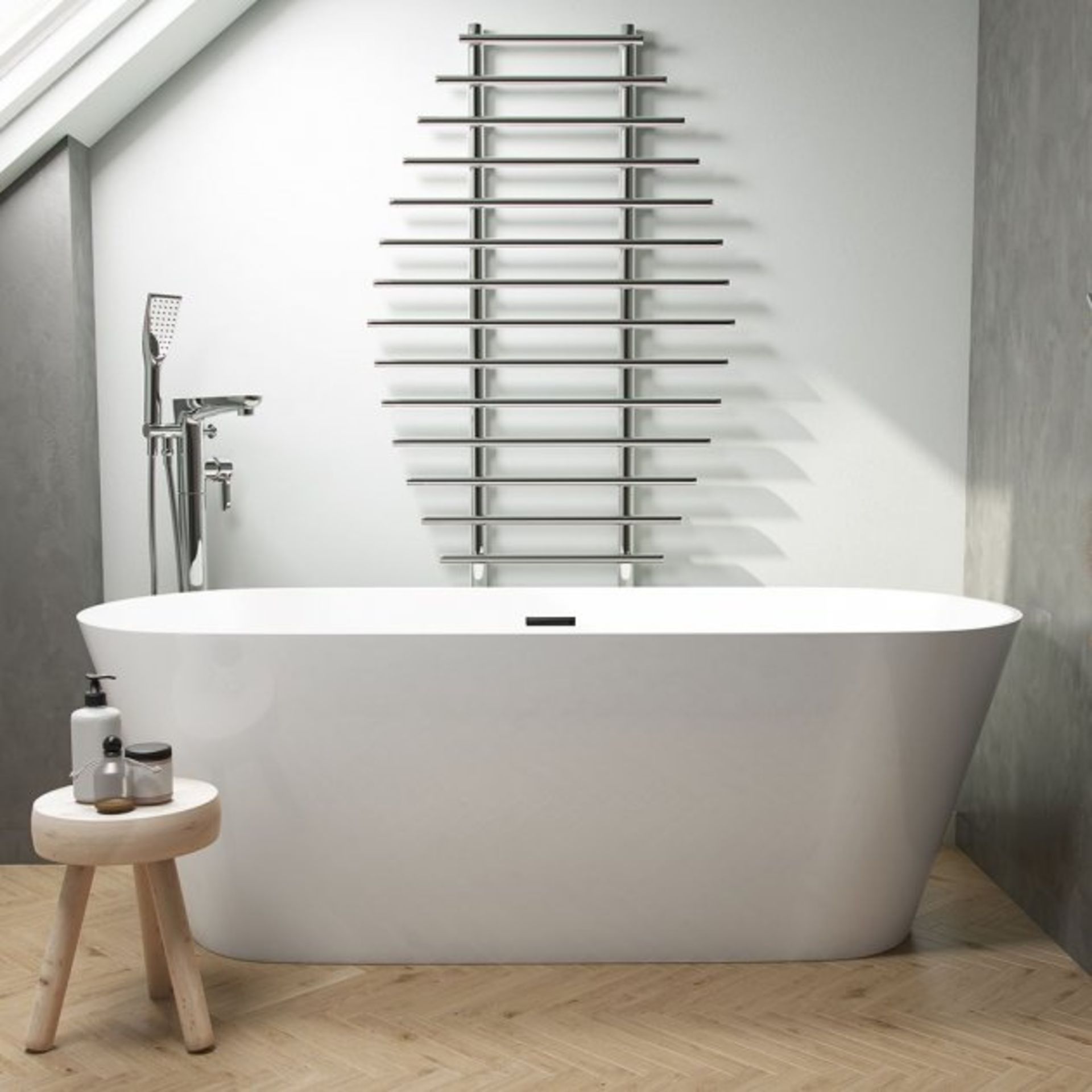 1 x Synergy Lugano 1700mm Freestanding Double Ended Contemporary Bath - New Boxed Stock - RRP £1,320