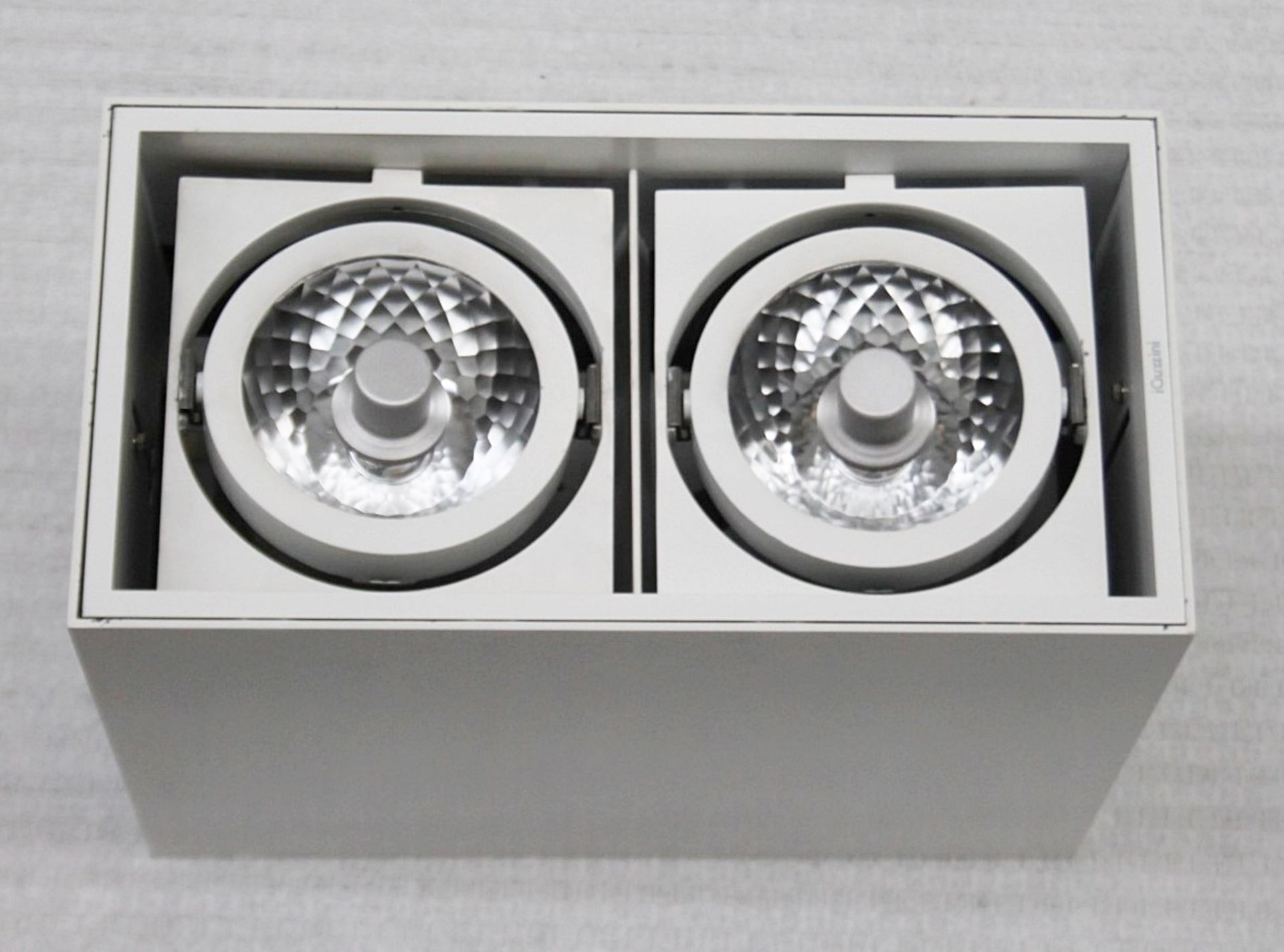 4 x IGUZZINI Commercial Twin Directional Gimble Spot Light Fittings In Metal Casings (5326)