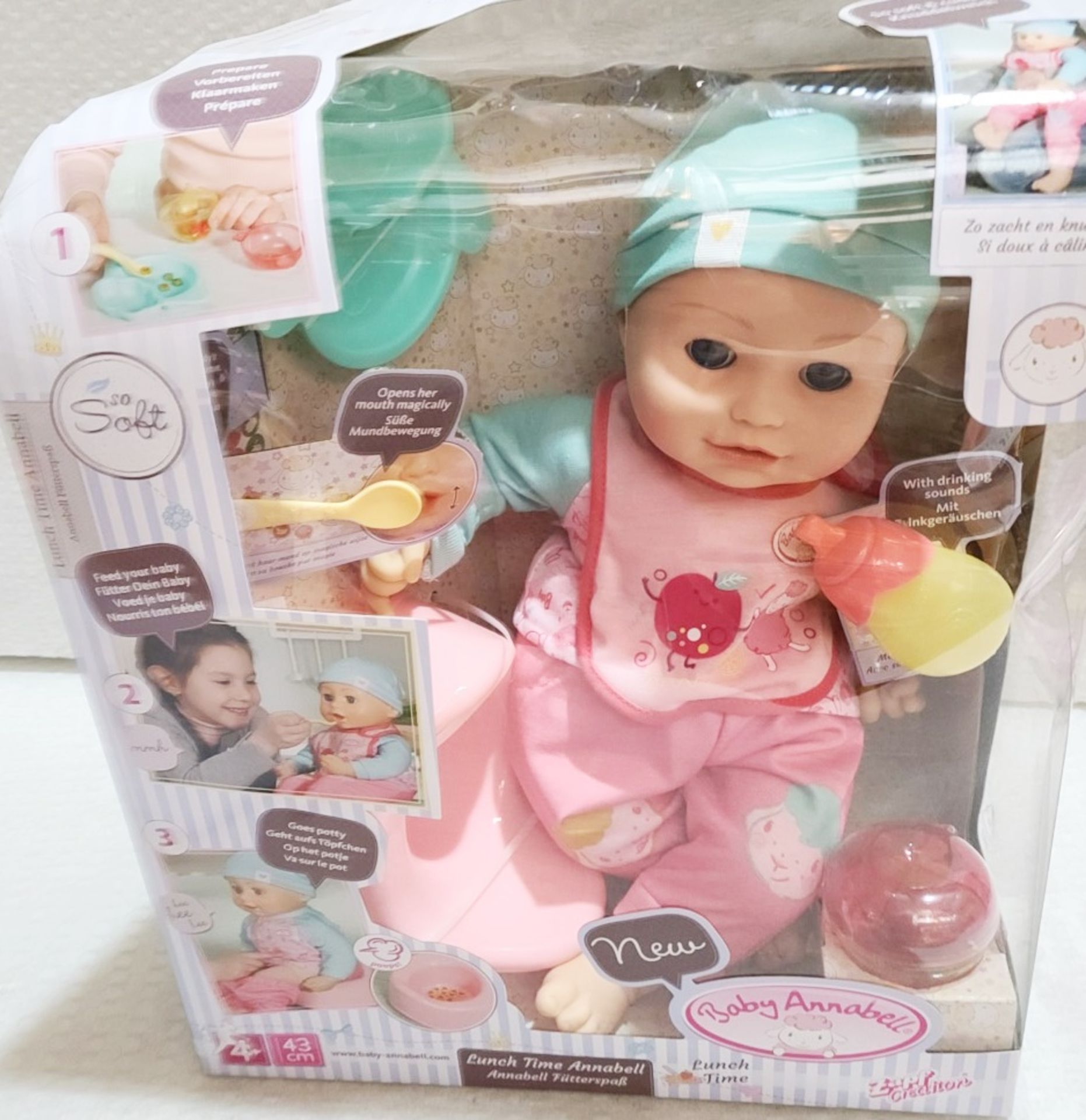 1 x BABY ANNABEL Lunchtime Baby With Accessories - Original Price £59.95