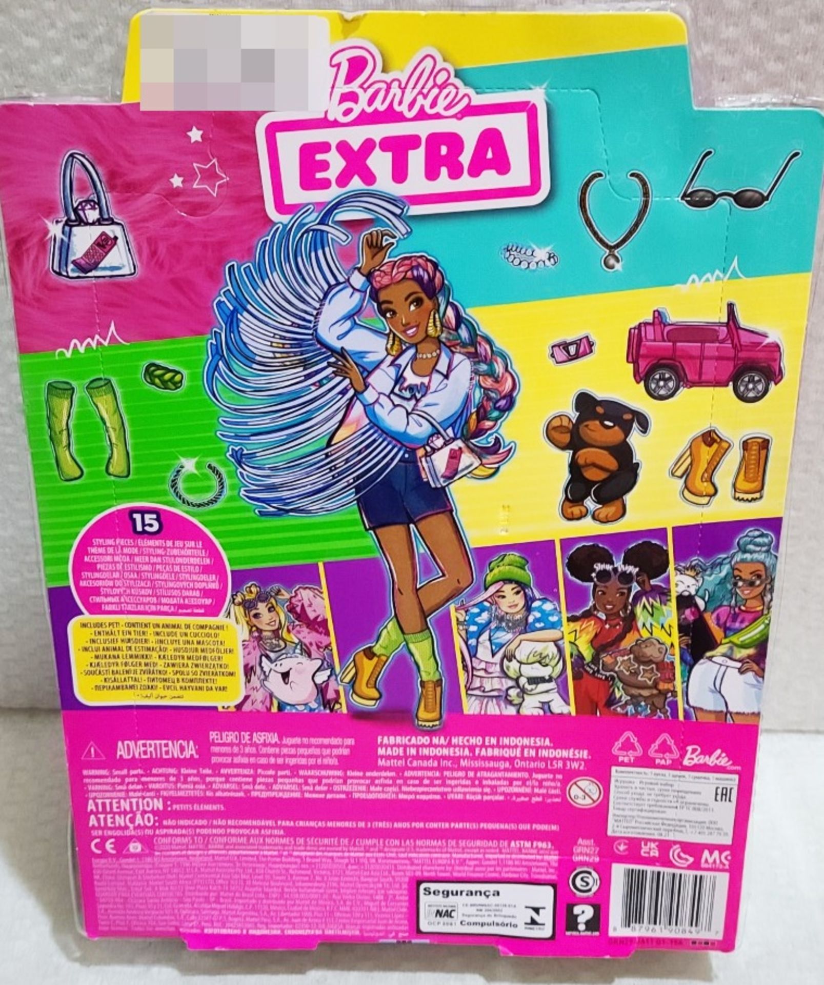 1 x MATTEL Extra Barbie #5 - Unused Boxed Stock - Image 2 of 4