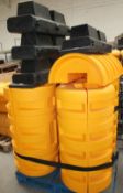 4 x BRAND SAFE Protective Warehouse Pillars / Column Guards + 4 x Infills