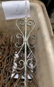 7 x Decorative Iron Pieces For Fences And Gates - Ref: F - CL464 - Location: Liverpool L19 Buyers