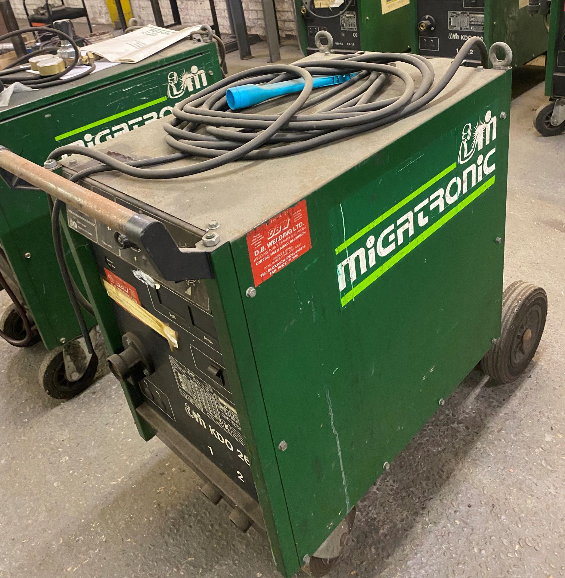 1 x Migatronic Kdo 260 Mig Welder - Ref: C2C011 - CL011 - Location: Altrincham WA14Collection Detail