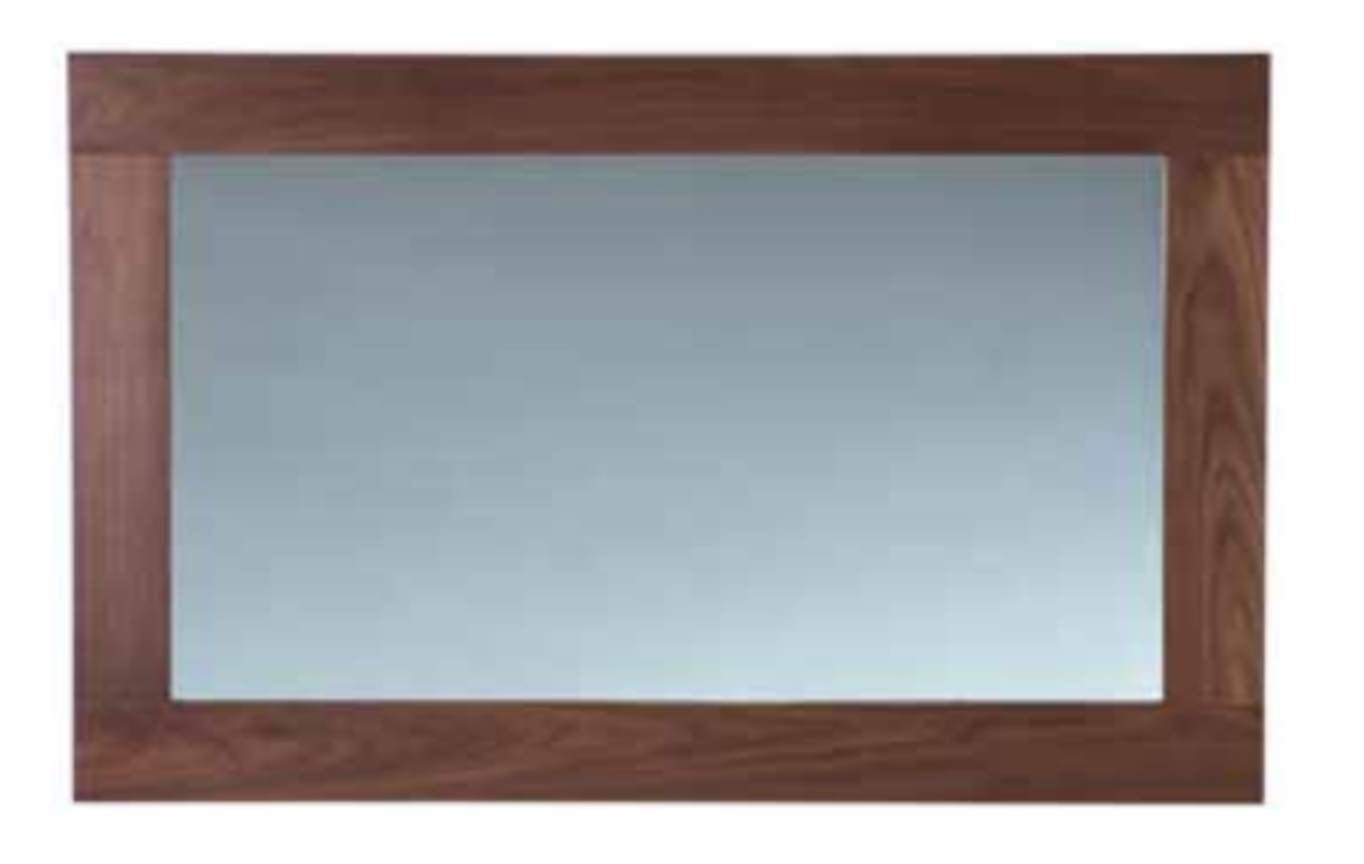 1 x Stonearth Extra Large Bathroom Wall Mirror Frame - American Solid Walnut Frame - Size: W1500mm