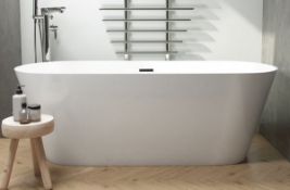 1 x Synergy Lugano 1700mm Freestanding Double Ended Contemporary Bath - New Boxed Stock - RRP £1,320