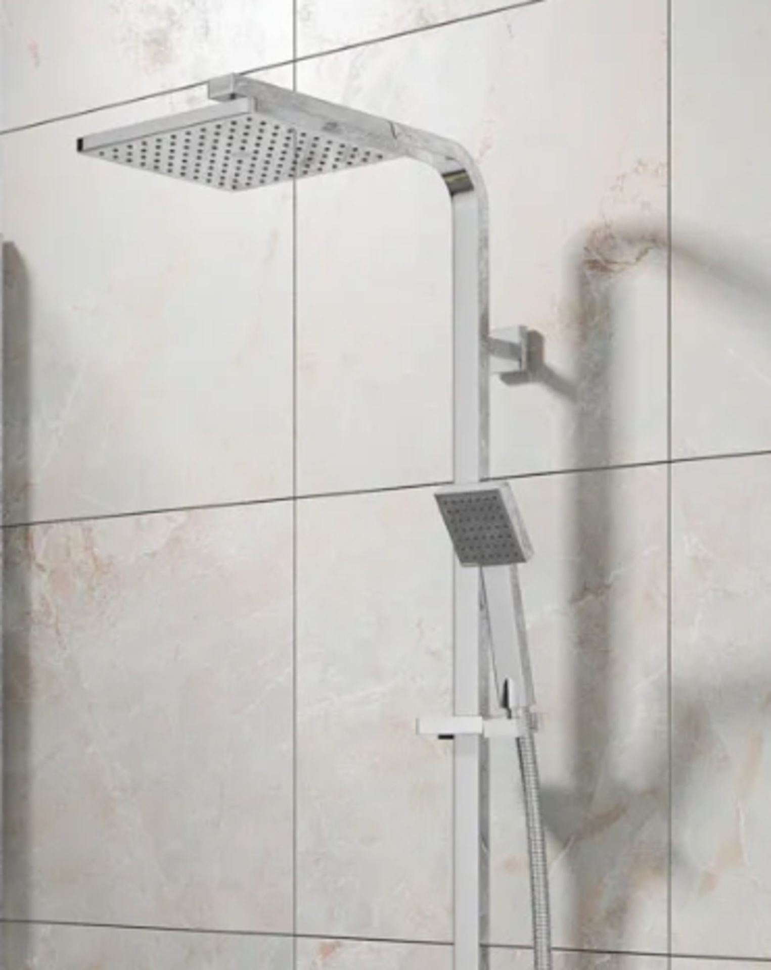 1 x Arley Biscay Chrome Thermostatic Shower Kit With Square Bar Valve - New Boxed Stock - RRP £238 - Image 3 of 3