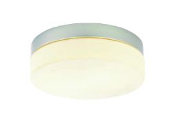 1 x Spa Bathroom Lighting - Oberon Round Flush Ceiling Light - Unused Boxed Stock - CL011 -