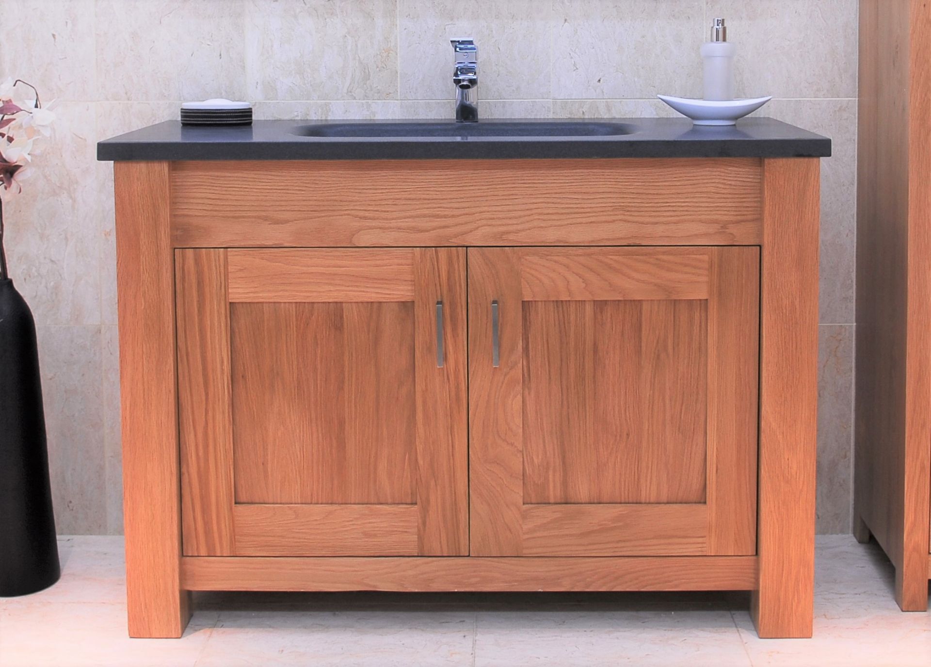 4 x Stonearth 'Finesse' Countertop Washstands - American Solid Oak - Original RRP £5,600 - Image 3 of 22