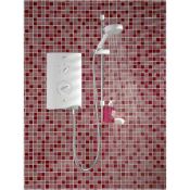 1 x Mira Sport Thermostatic White and Chrome 19.0kW Electric Shower - New Boxed Stock - RRP: £320