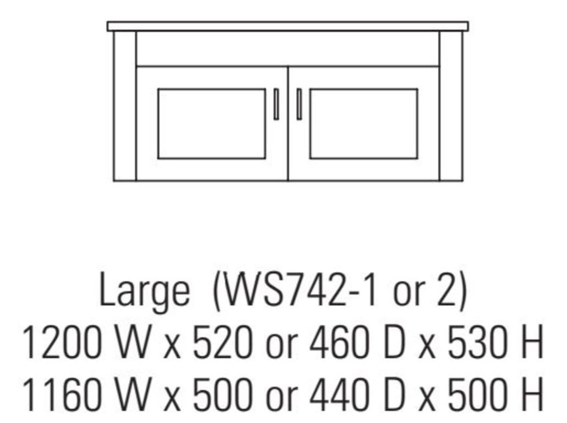 1 x Stonearth 'Entice' Wall Mounted 1200mm Washstand - American Solid Oak - Original RRP £960 - Image 2 of 10