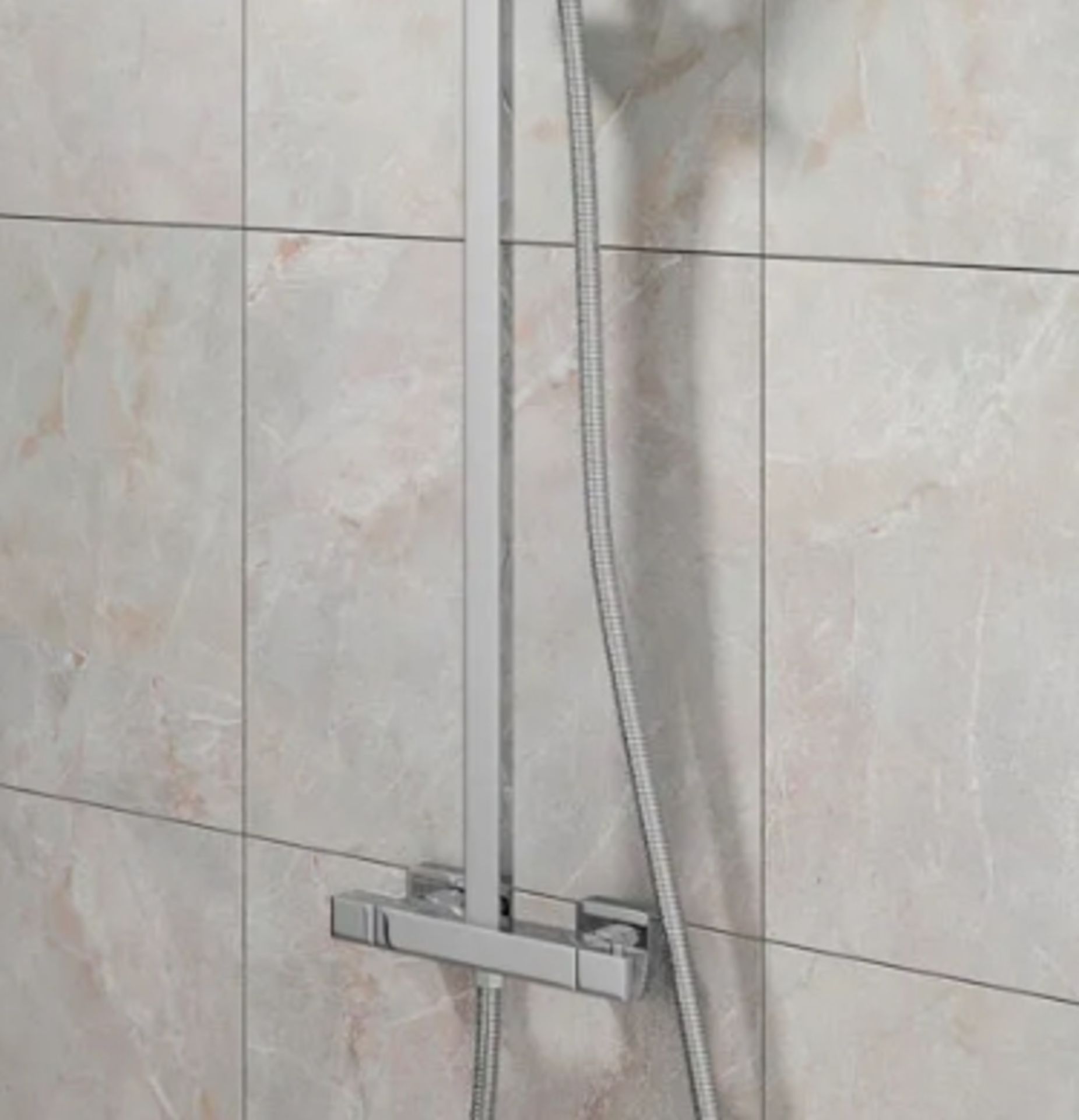 1 x Arley Biscay Chrome Thermostatic Shower Kit With Square Bar Valve - New Boxed Stock - RRP £238 - Image 2 of 3