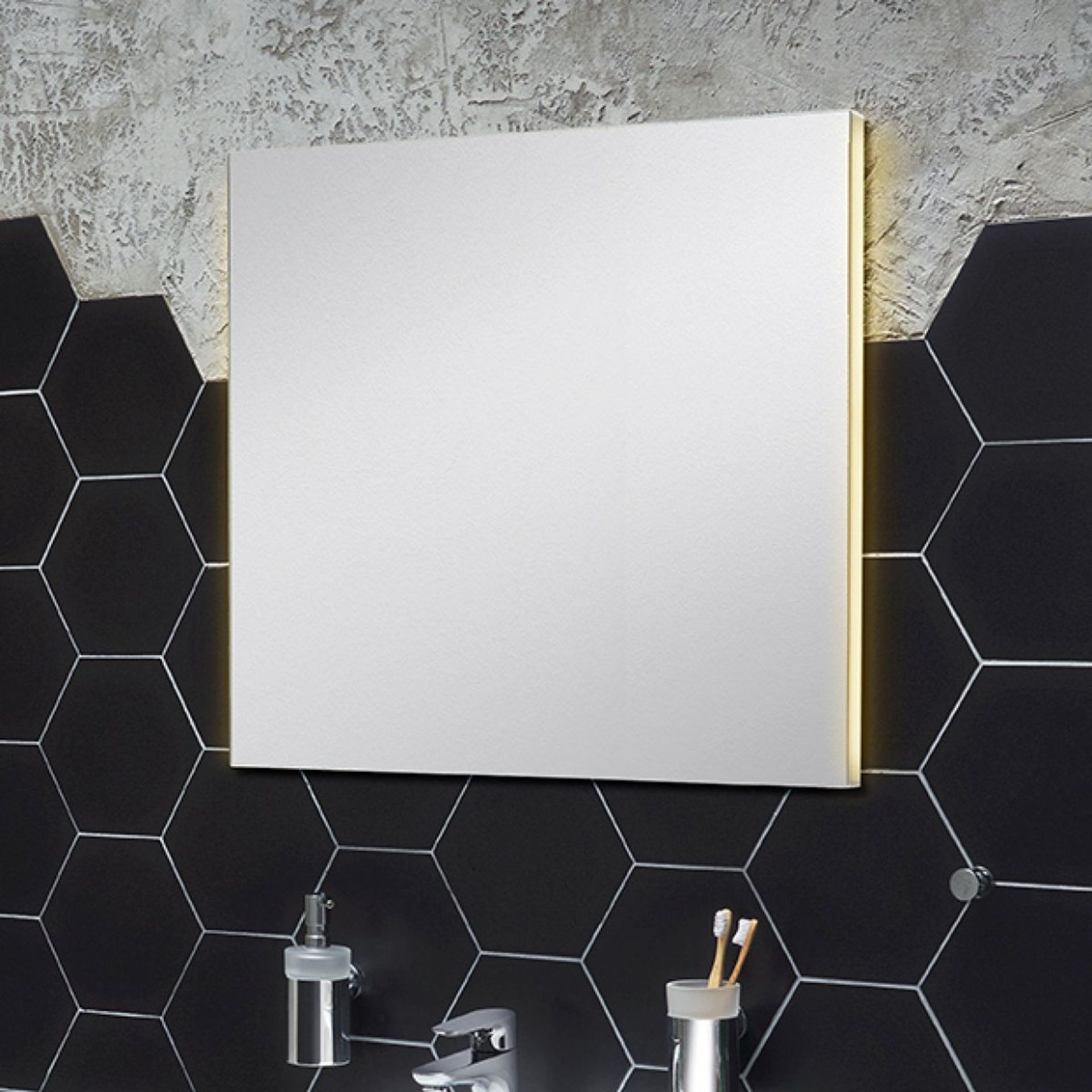 1 x VitrA Brite Illuminated 80cm Bathroom Mirror With On/Off Touch Control - New - RRP £230