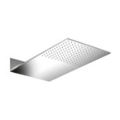 1 x Synergy 430mm Rectangle Wall Mirrored Shower Head - New Boxed Stock - RRP: £205