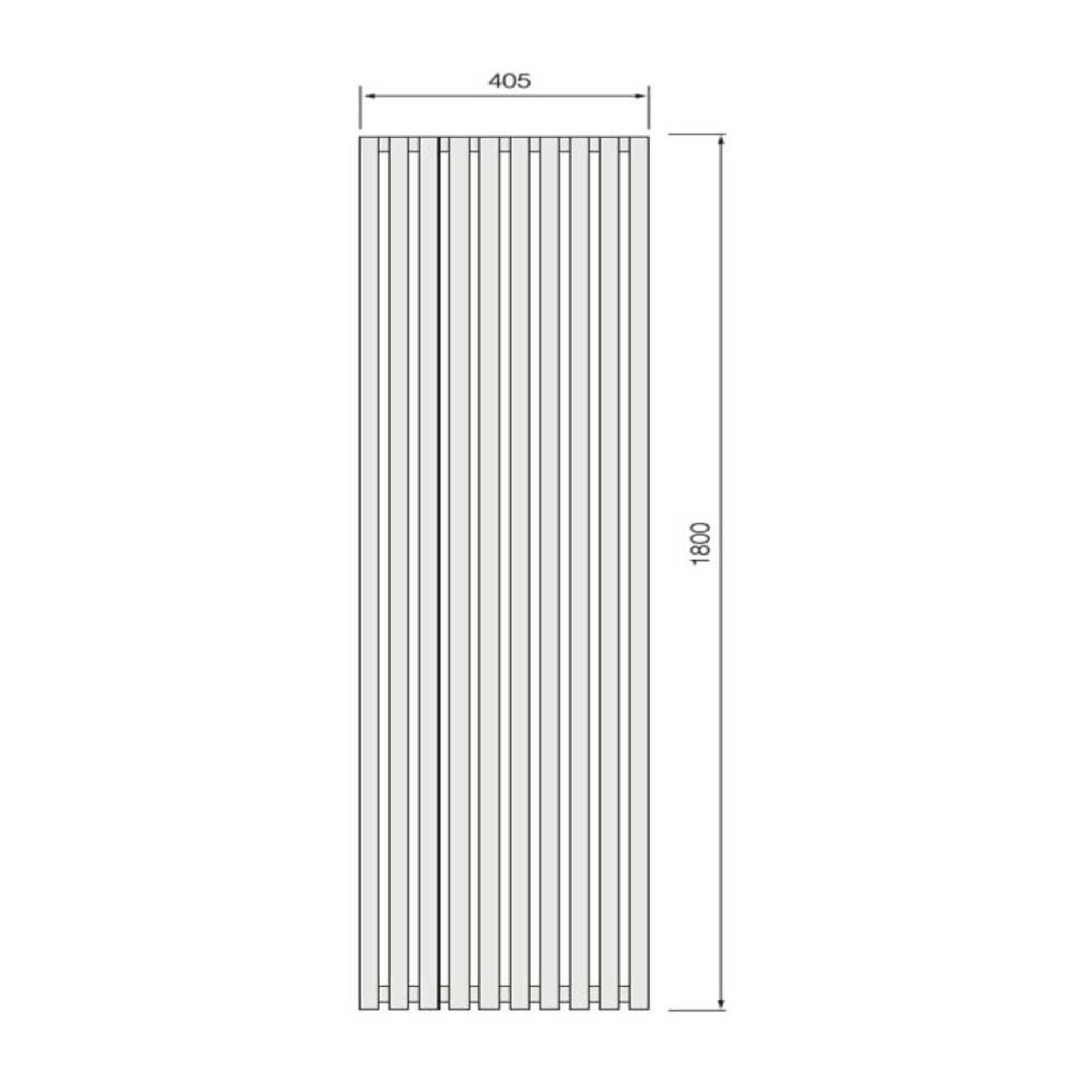 1 x Warmbase Kintonic 405x1800mm Contemporary White Vertical Radiator - New Boxed Stock - RRP £410 - Image 3 of 3