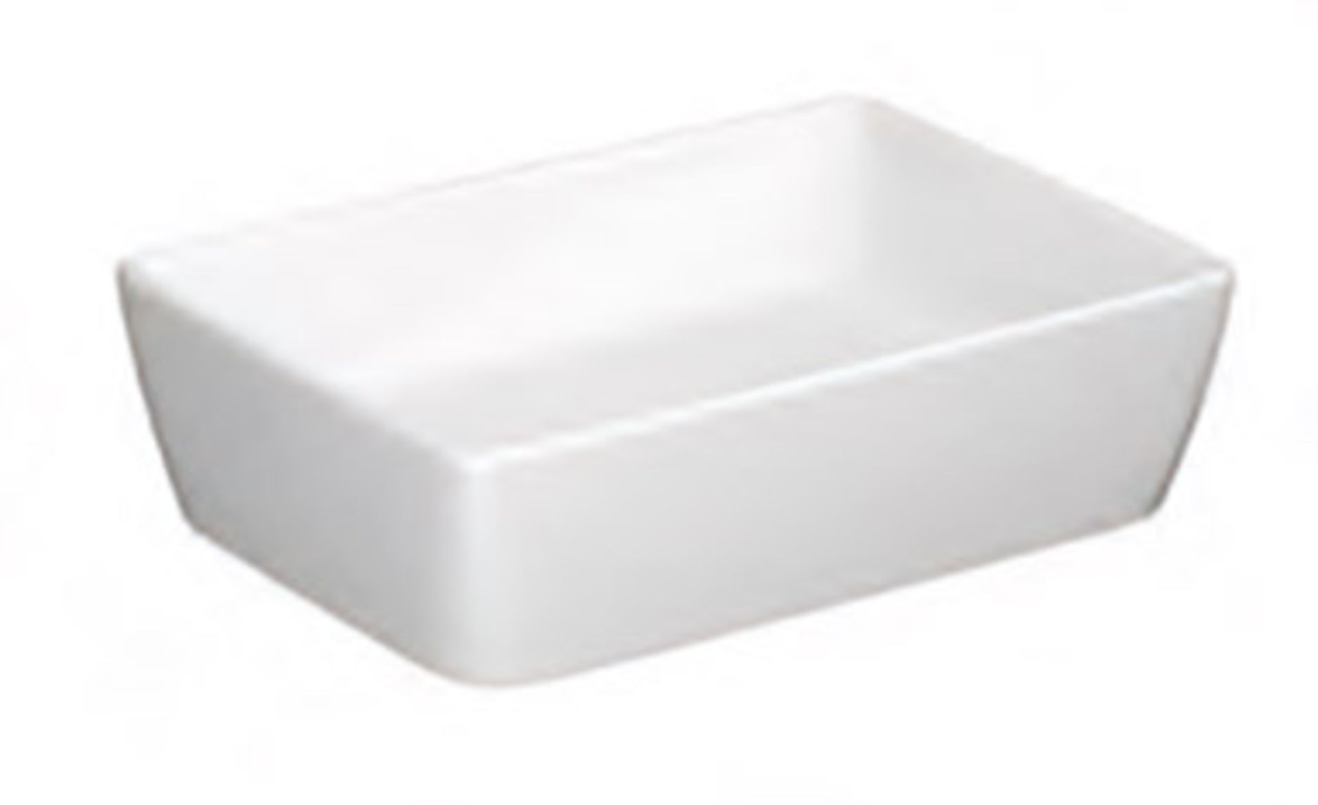 1 x Synergy Berg Countertop Ceramic 600mm Wash Basin With Free Flow Waste - New Stock - RRP £133 - Image 5 of 6